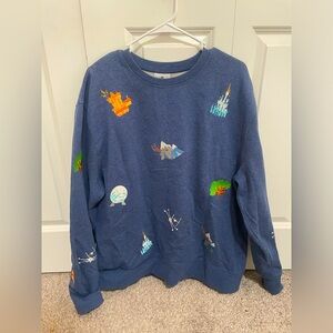 WALT DISNEY WORLD Park Icons Crewneck Sweatshirt 🏰